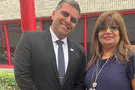 Minister Sofer runs into mother of wounded soldier in Miami