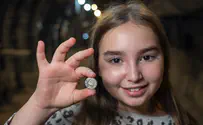 11-year-old girl finds rare coin from 2,000 years ago