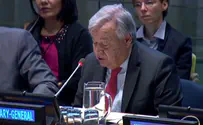 UN Secretary-Gen: All settlements illegal and must stop