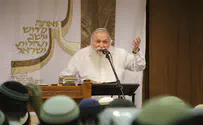 Rabbi Druckman addresses crowd in English