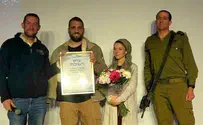 Commendation for David Stern who shot terrorist: "You are a hero of Israel"