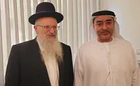 Dubai religious leader meets Rabbi Shmuel Eliyahu