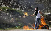 Arabs Hurl Firebombs at Beit El Gate