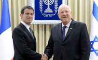 Rivlin to French PM: Only direct negotiations will bring peace