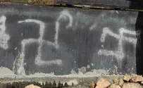 Man caught on video defacing Manchester road with swastikas