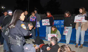 Anti-judicial reform protesters chain themselves to Knesset gate
