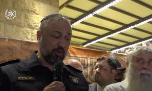 Chief Rabbi of the police holds prayer for security forces