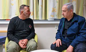 Netanyahu meets hero who rescued 120 from music festival