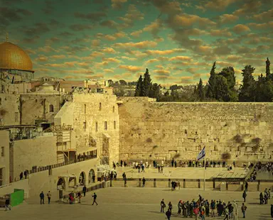 The Daily Portion / Sunrise at the Kotel (Western Wall)*