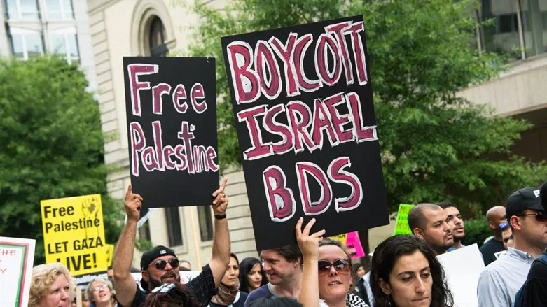 הפגנת BDS בוושינגטון