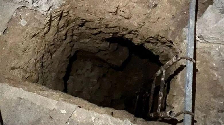 The tunnel that was uncovered