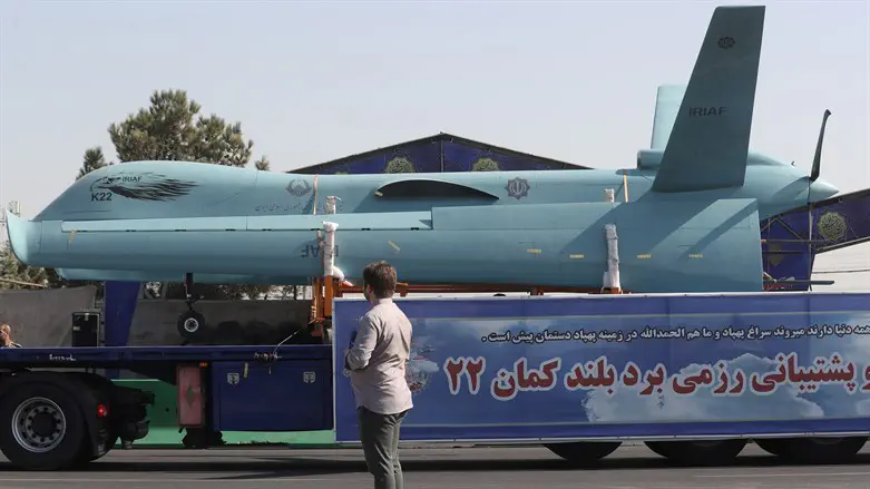 Iranian drone presented during the annual military parade in Tehran, Iran