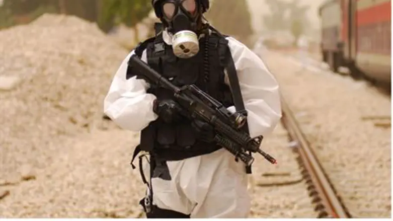 Chemical war drill (illustrative)