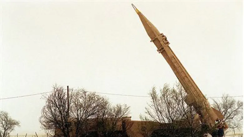 Scud launcher used for training purposes