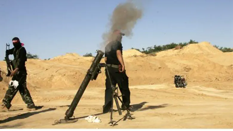 Gaza terrorists launch mortar