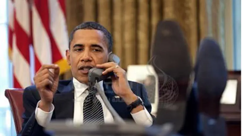 Obama talking to Netanyahu