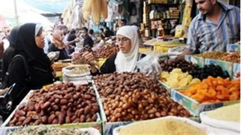 A market in Gaza this past week
