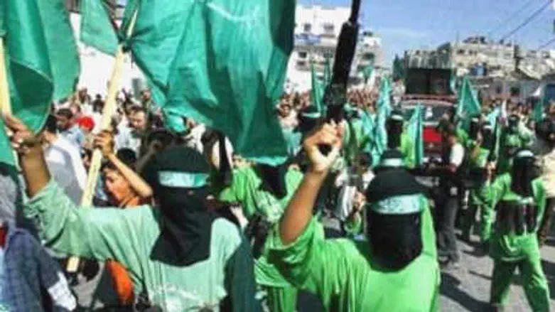 Hamas forces in Gaza
