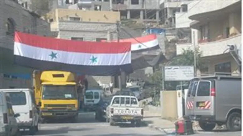 A Syrian Flag in Majdal Shams