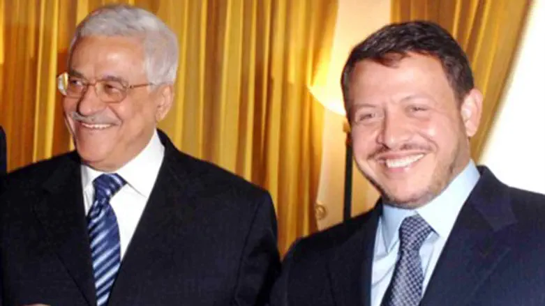 Mahmoud Abbas, King Abdullah II (archives)