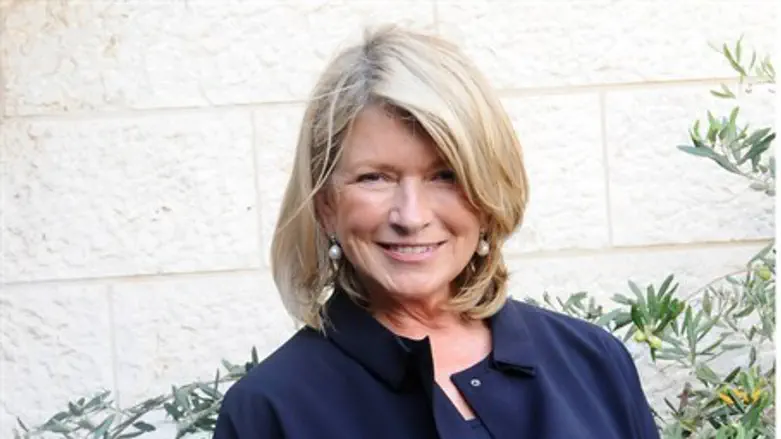 Martha Stewart upon her arrival in Israel
