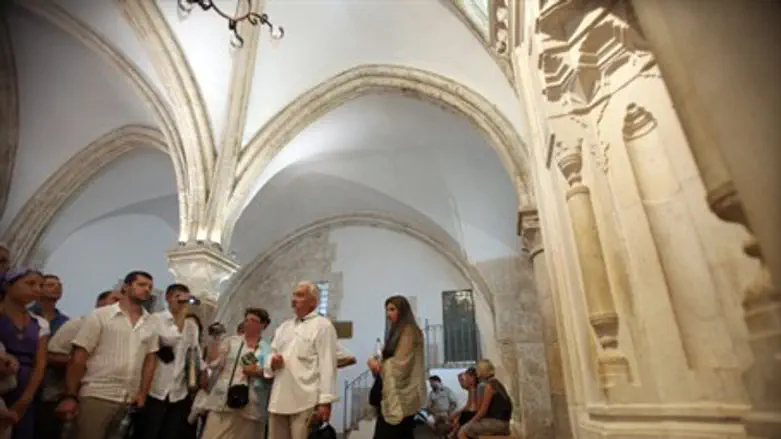 Visitors at King David's Tomb