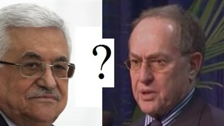 Mahmoud Abbas and Alan Dershowitz