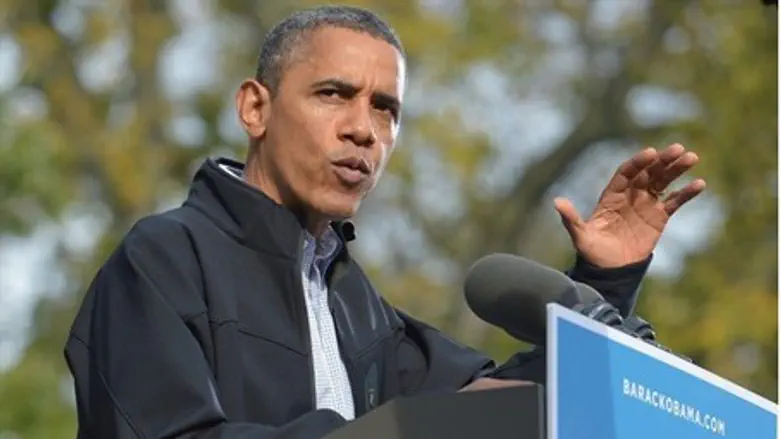 U.S. President Barack Obama at a campaign ral