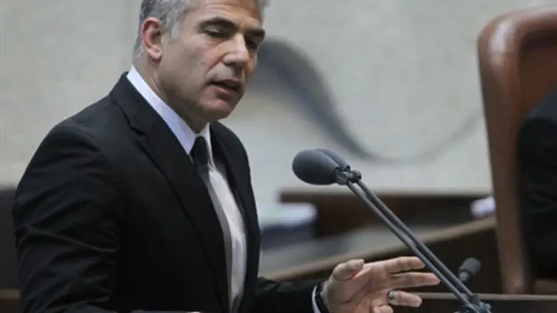 Yair Lapid in Knesset