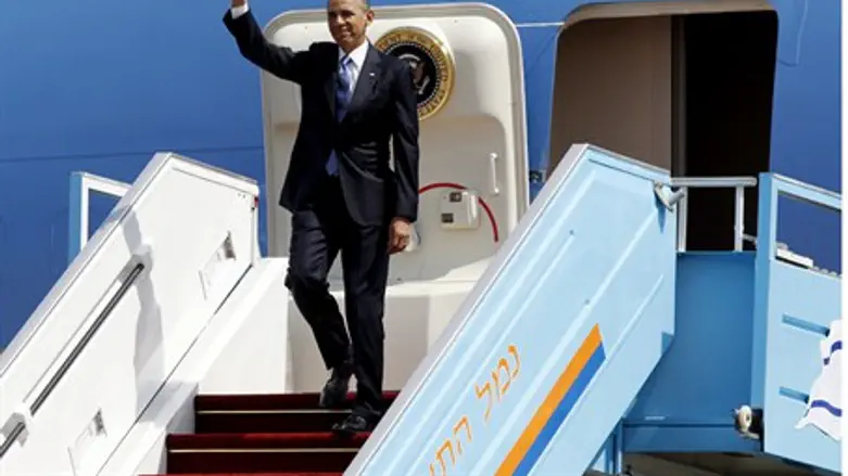 U.S. President Barack Obama arrives at Ben Gu