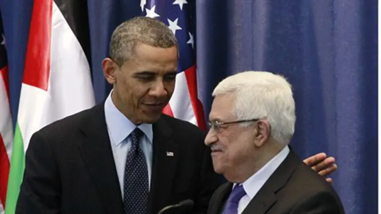 Abbas and Obama in Ramallah