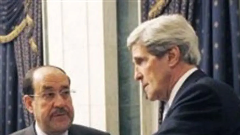 Kerry meets Iraqi Prime Minister Nuri al-Mali
