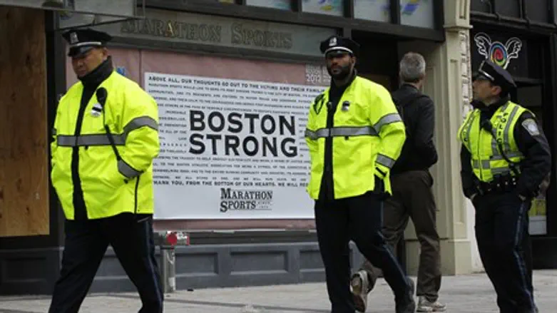 Site of Boston bombing