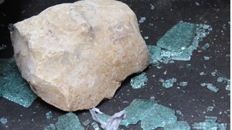 Rock thrown at vehicles