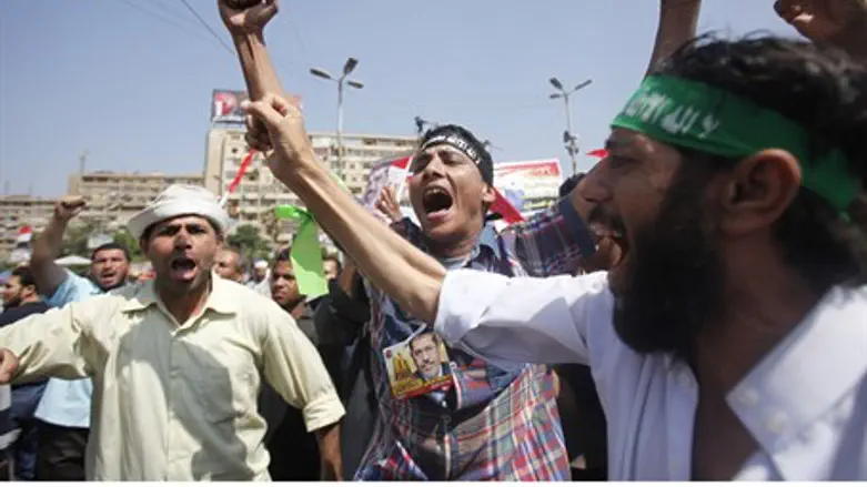 Muslim Brotherhood supporters at Cairo rally