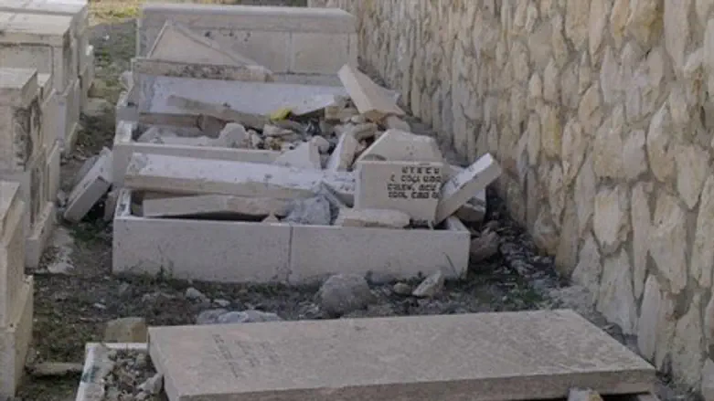 Desecration at Mount of Olives