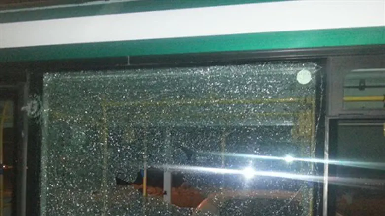 Bus targeted by rock attack (archive)