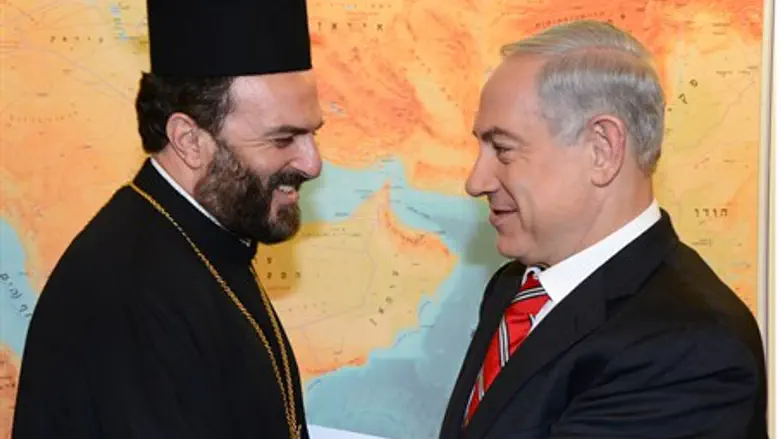 PM Netanyahu meets Gabriel Nadaf, Aug. 2013