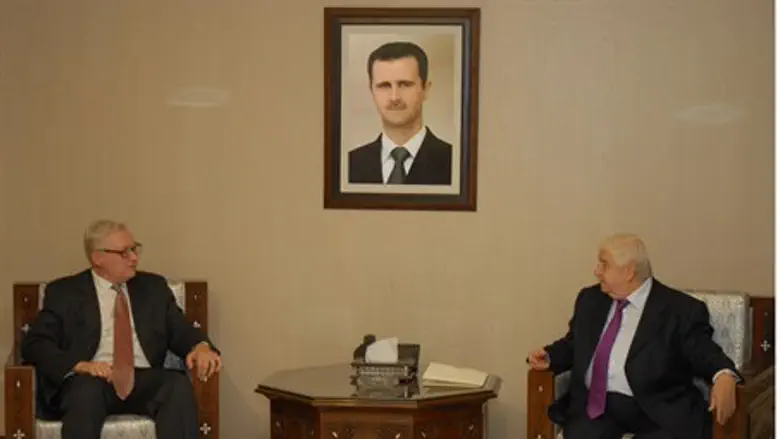 Ryabkov and Muallem in Damascus