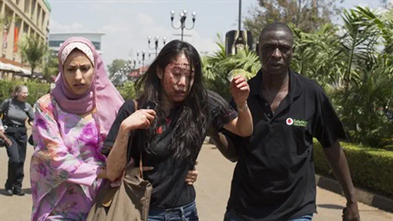 Woman evacuated from site of Nairobi attack