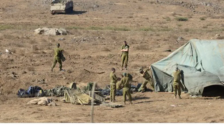 IDF soldiers in Ramat HaGolan