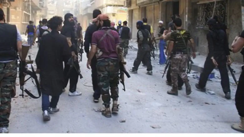 FSA fighters in Yarmouk camp