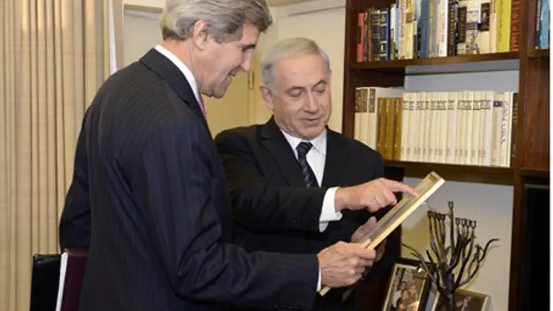 Kerry with Netanyahu, January 2014 (illustrat