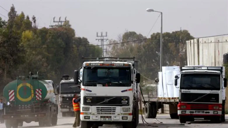 Trucks with food supplies enter Gaza through 