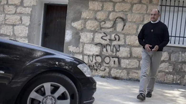 "Price tag" graffiti outside Jerusalem (file)