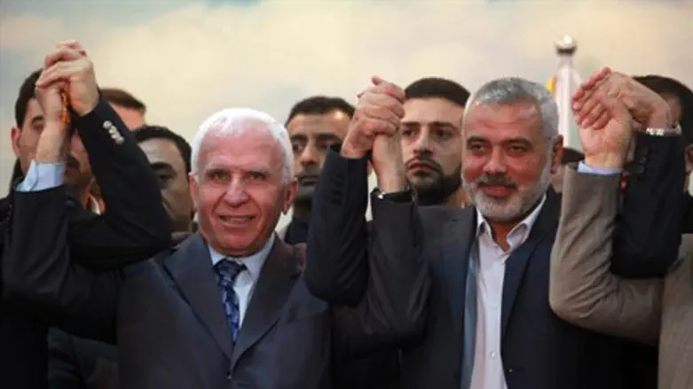 Azzam Al-Ahmed and Hamas's Ismail Haniyeh