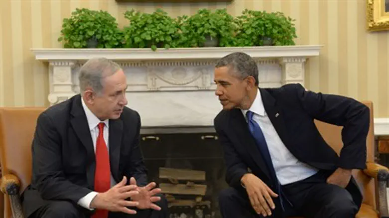 Netanyahu, Obama in the Oval Office (file)