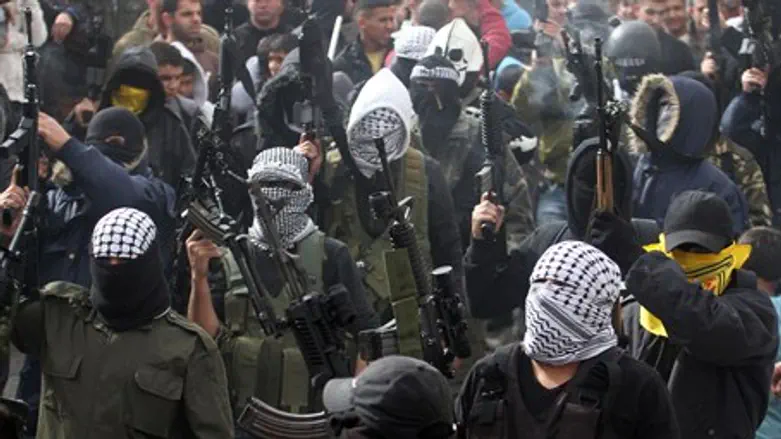 Terrorists in PLO's Fatah (file)