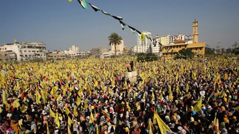 Fatah rally in Gaza (file)