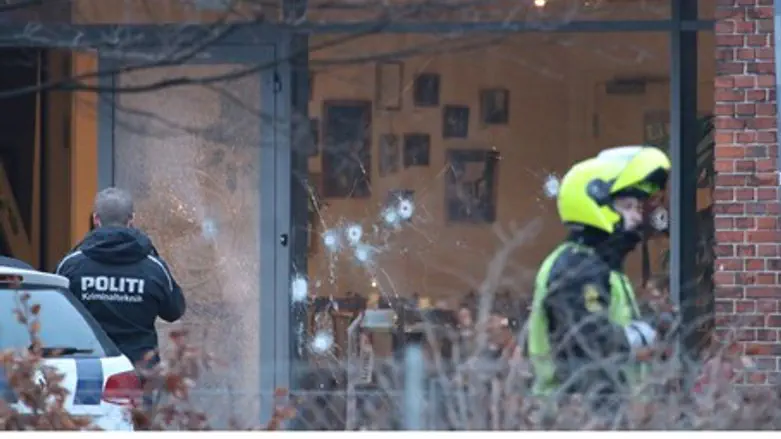 Site of Copenhagen cafe shooting, 14 Feb 2015